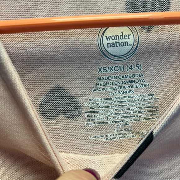 Wonder Nation Light Pink Dress with Black Hearts - Picture 5 of 6